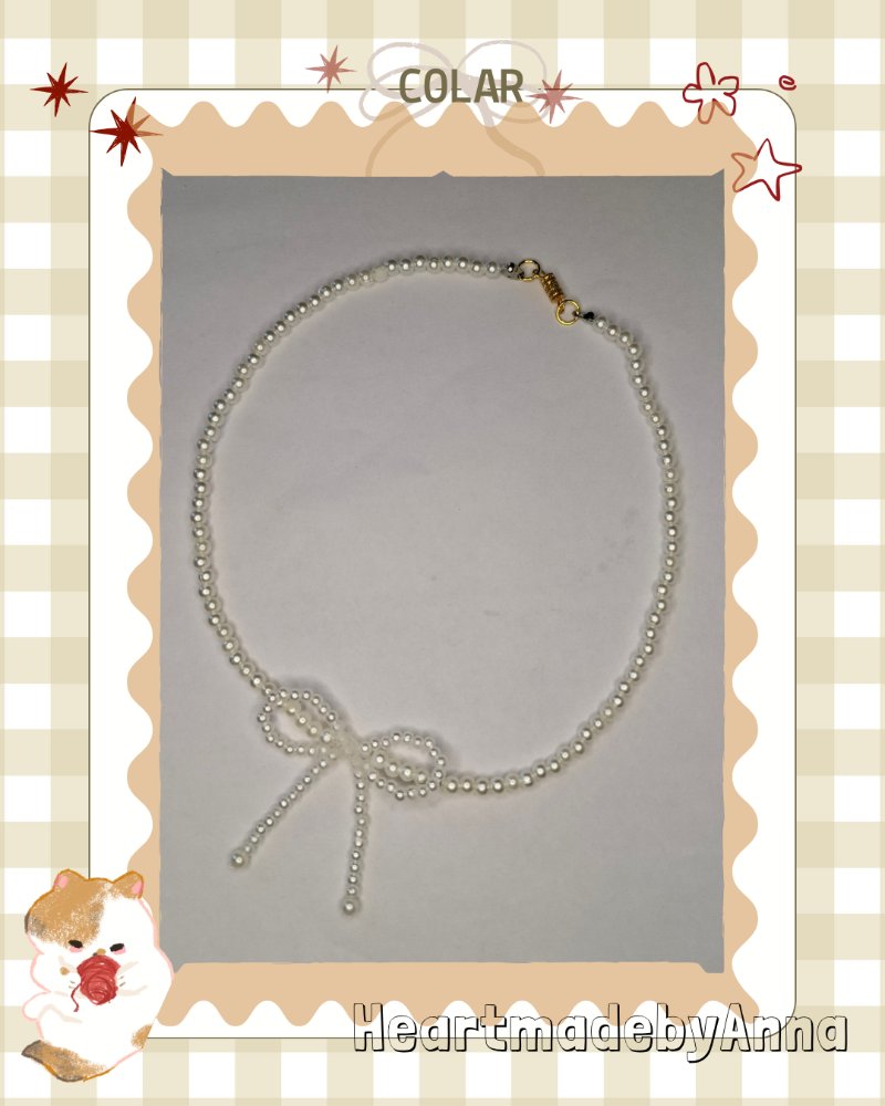 Choker Laço Perolado
