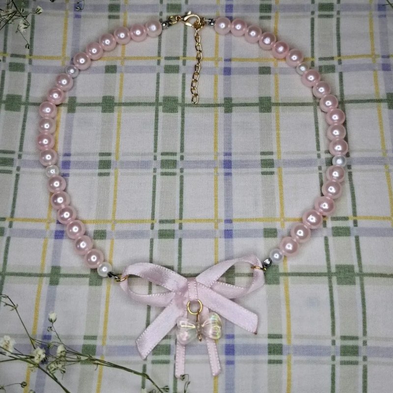 Gargantilha de Pérola Rosa 🎀